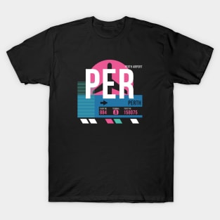 Perth (PER) Airport // Sunset Baggage Tag T-Shirt